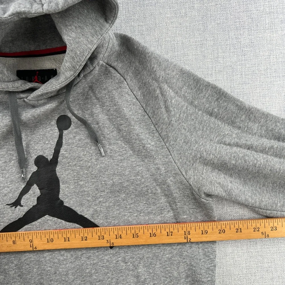 Jordan Jumpman Pullover Hoodie Mens Small Heather Grey Sporty Streetwear Active